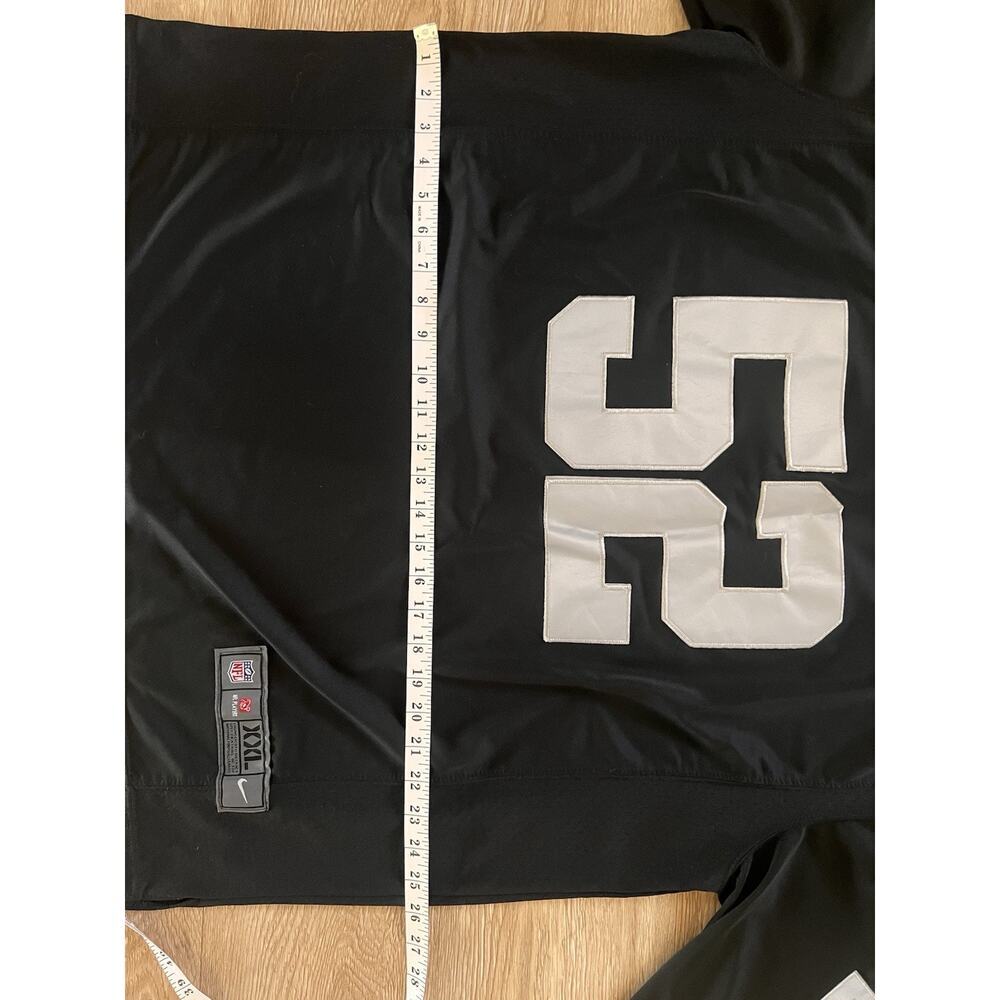 Nike Khalil Mack Raiders #52 NFL Jersey Mens XXL Black Oakland Las Vegas - Picture 7 of 8